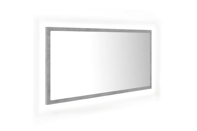 badeværelsesspejl 90x8,5x37 cm spånplade betongrå - Grå - Havemøbler - Solafskærmning - Markiser - Balkonmarkise