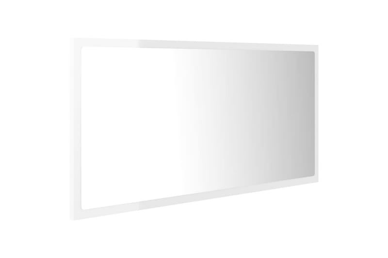 badeværelsesspejl 90x8,5x37 cm spånplade hvid højglans - Beige - Havemøbler - Solafskærmning - Markiser - Balkonmarkise
