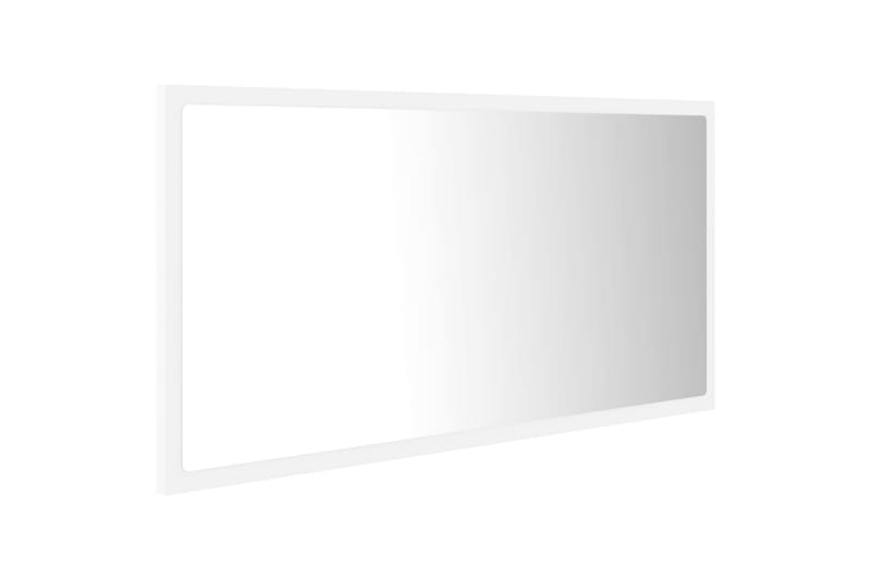 badeværelsesspejl 90x8,5x37 cm spånplade hvid - Hvid - Balkonmarkise - Markiser - Terrassemarkise