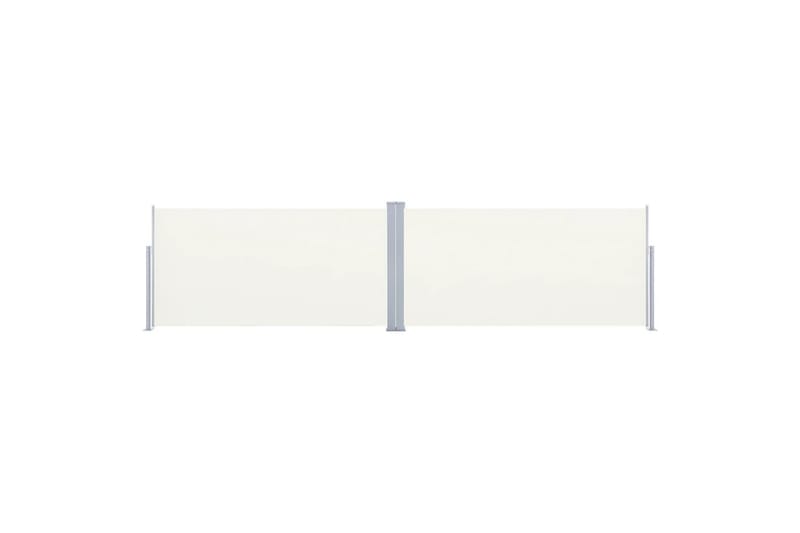 beBasic sammenrullelig sidemarkise 160x600 cm cremefarvet - Havemøbler - Solafskærmning - Markiser - Balkonmarkise