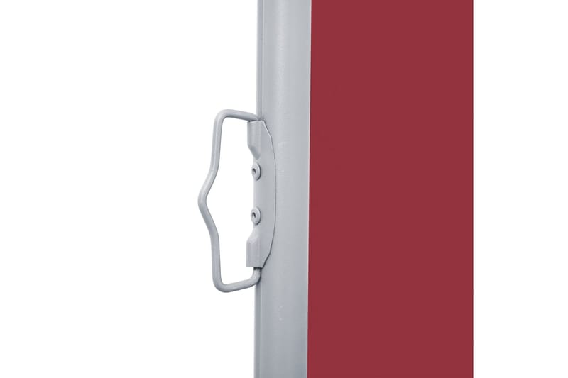 beBasic sammenrullelig sidemarkise 160x600 cm rød - RÃ¸d - Balkonmarkise - Markiser - Sidemarkise - Altanafskærmning