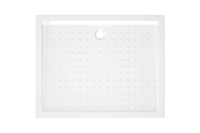 brusekar med dupper 80x100x4 cm ABS hvid - Hvid - Havemøbler - Solafskærmning - Markiser - Balkonmarkise