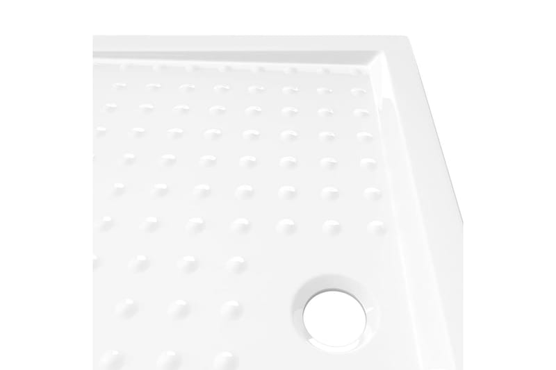 brusekar med dupper 80x100x4 cm ABS hvid - Hvid - Havemøbler - Solafskærmning - Markiser - Balkonmarkise