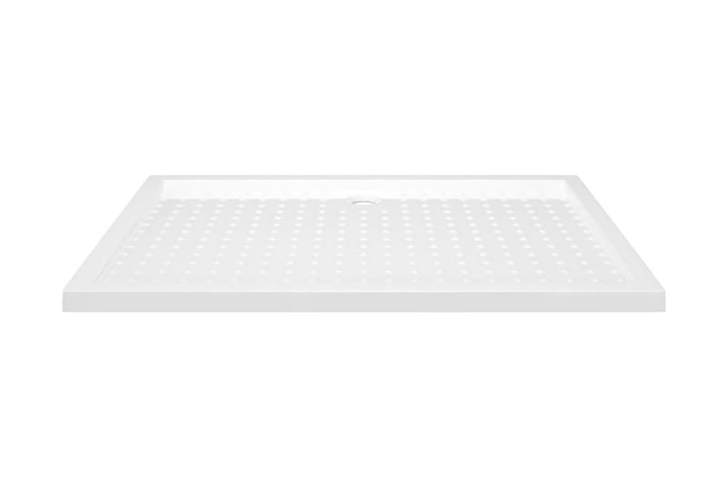 brusekar med dupper 80x120x4 cm ABS hvid - Hvid - Havemøbler - Solafskærmning - Markiser - Balkonmarkise