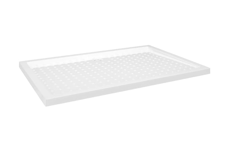 brusekar med dupper 80x120x4 cm ABS hvid - Hvid - Havemøbler - Solafskærmning - Markiser - Balkonmarkise