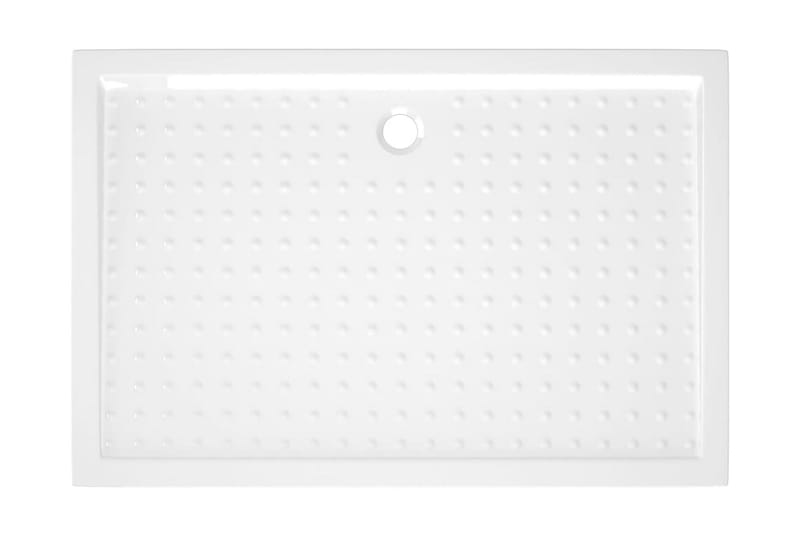 brusekar med dupper 80x120x4 cm ABS hvid - Hvid - Havemøbler - Solafskærmning - Markiser - Balkonmarkise