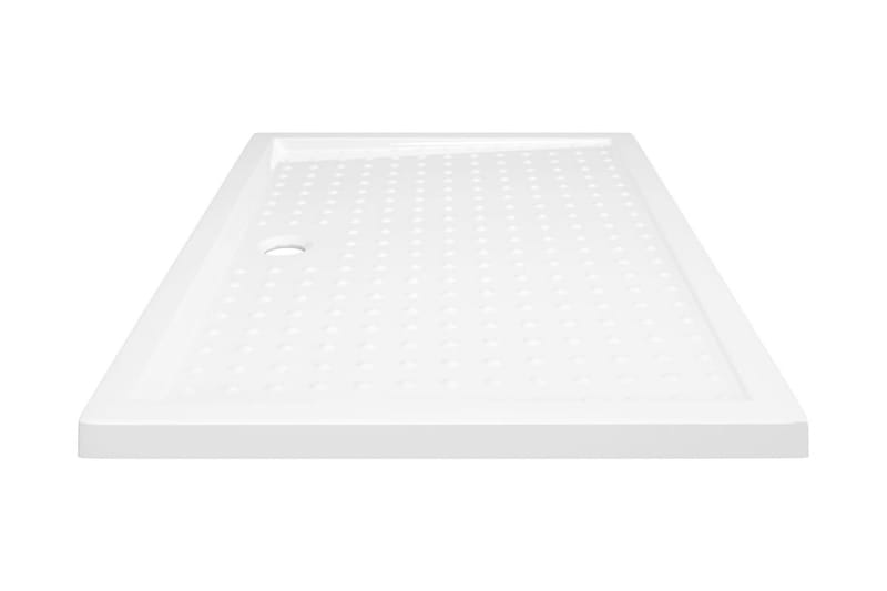 brusekar med dupper 80x120x4 cm ABS hvid - Hvid - Havemøbler - Solafskærmning - Markiser - Balkonmarkise