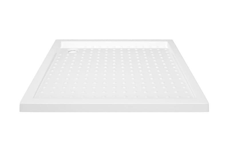 brusekar med dupper 80x80x4 cm ABS hvid - Hvid - Havemøbler - Solafskærmning - Markiser - Balkonmarkise