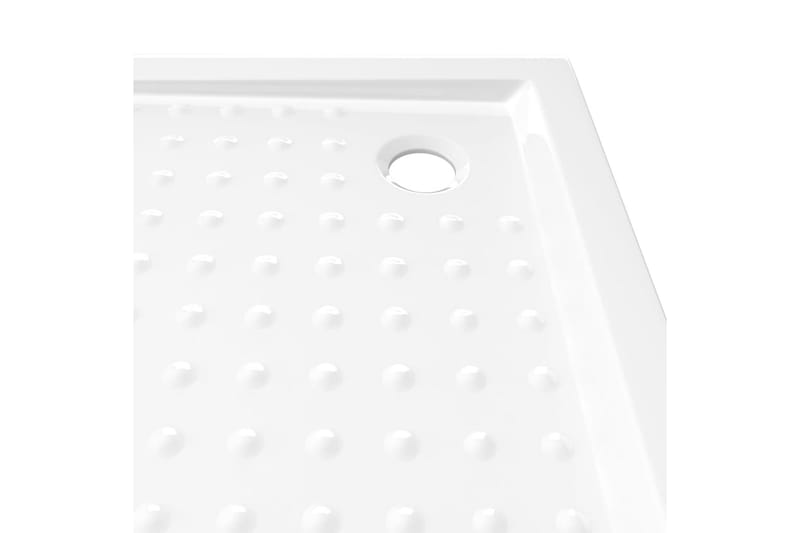 brusekar med dupper 80x80x4 cm ABS hvid - Hvid - Havemøbler - Solafsk�ærmning - Markiser - Balkonmarkise