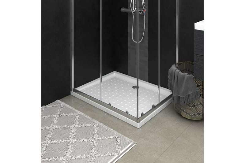 brusekar med dupper 90x70x4 cm ABS hvid - Hvid - Havemøbler - Solafskærmning - Markiser - Balkonmarkise
