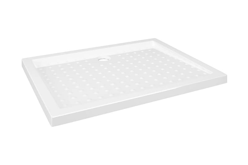 brusekar med dupper 90x70x4 cm ABS hvid - Hvid - Havemøbler - Solafskærmning - Markiser - Balkonmarkise