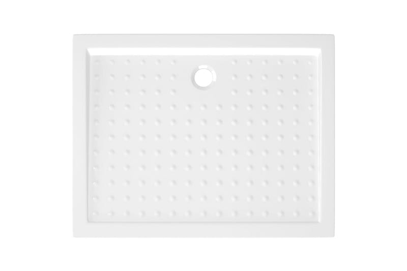 brusekar med dupper 90x70x4 cm ABS hvid - Hvid - Havemøbler - Solafskærmning - Markiser - Balkonmarkise