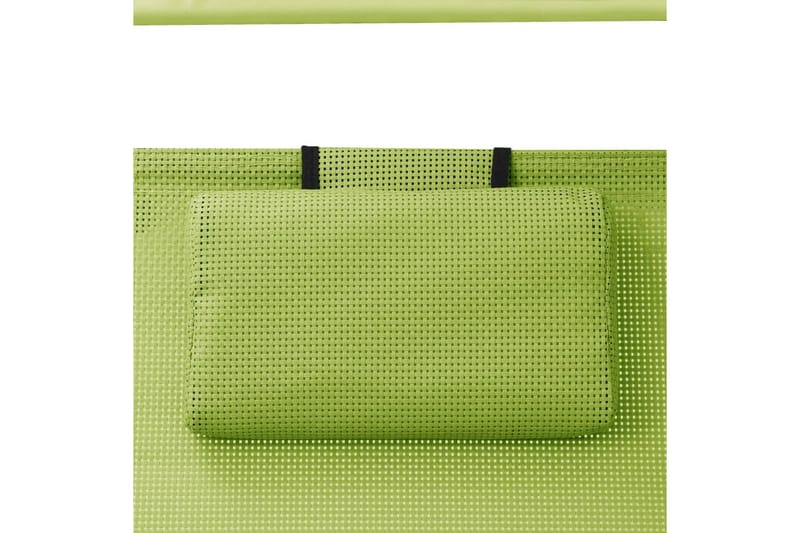 dobbelt solseng med baldakin textilene grøn - Grøn - Balkonmarkise - Markiser - Terrassemarkise