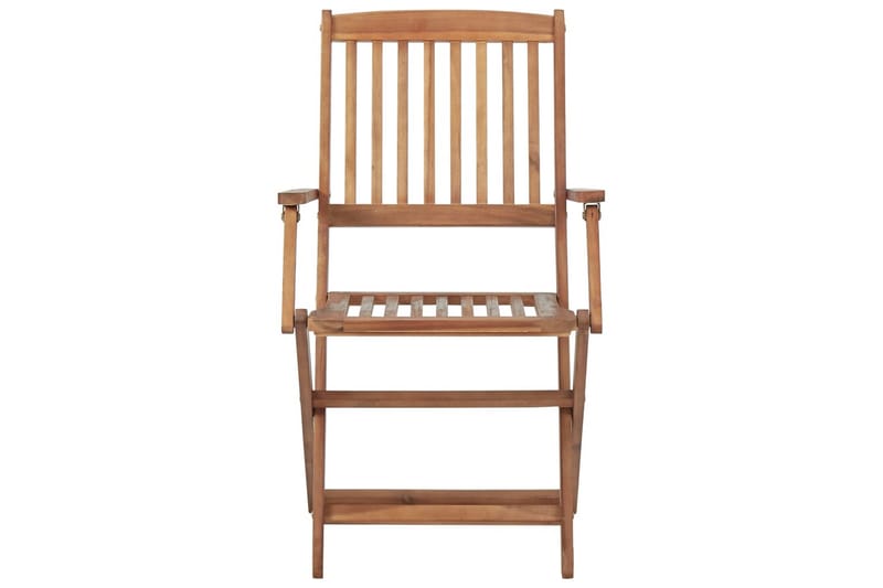 foldbare havestole 2 stk. med hynder massivt akacietræ - Balkonmarkise - Markiser - Terrassemarkise