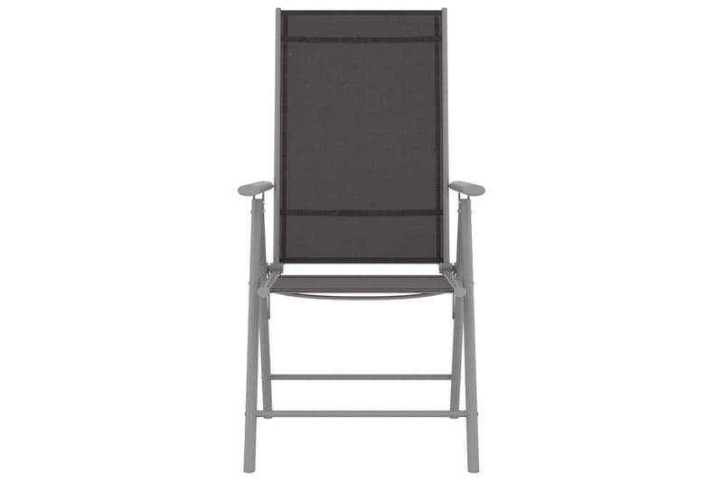 foldbare havestole 2 stk. textilene sort - Sort - Balkonmarkise - Markiser - Terrassemarkise