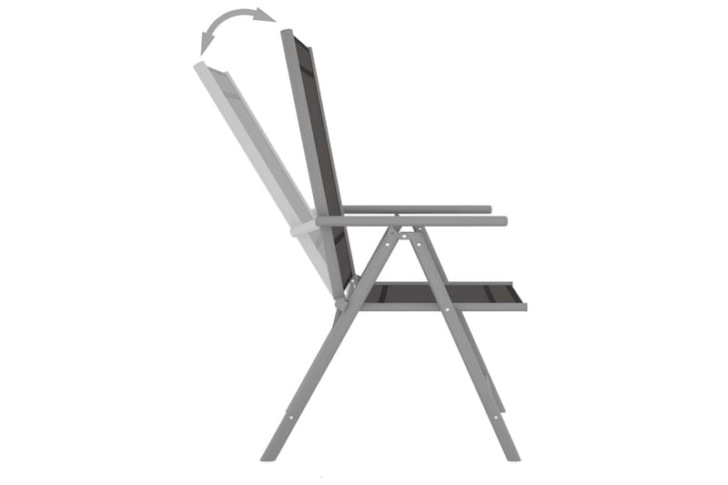 foldbare havestole 2 stk. textilene sort - Sort - Balkonmarkise - Markiser - Terrassemarkise