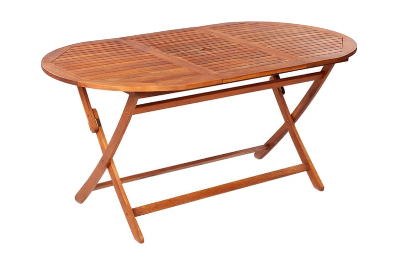 foldbart havebord 160x85x75 cm massivt akacietræ - Brun - Havemøbler - Solafskærmning - Markiser - Balkonmarkise