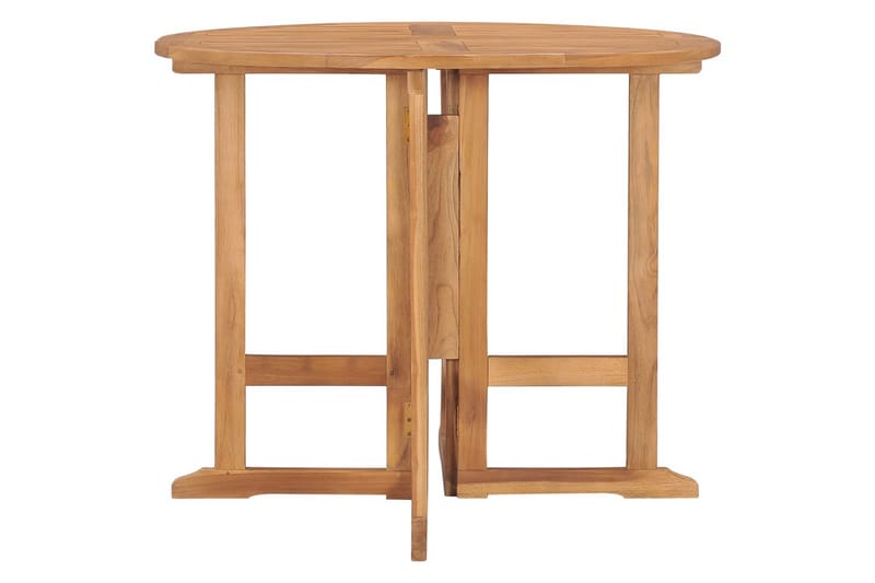 foldbart havebord 90x75 cm massivt teaktræ - Brun - Havemøbler - Solafskærmning - Markiser - Balkonmarkise