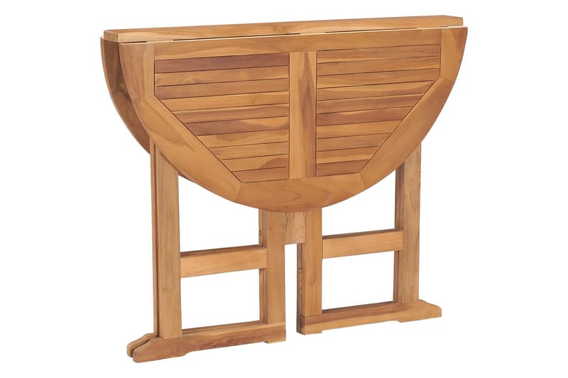 foldbart havebord 90x75 cm massivt teaktræ - Brun - Havemøbler - Solafskærmning - Markiser - Balkonmarkise