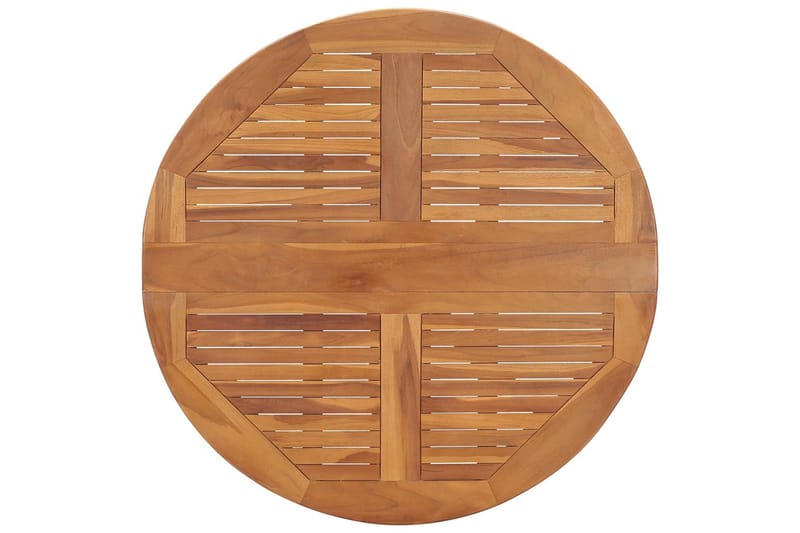 foldbart havebord 90x75 cm massivt teaktræ - Brun - Havemøbler - Solafskærmning - Markiser - Balkonmarkise