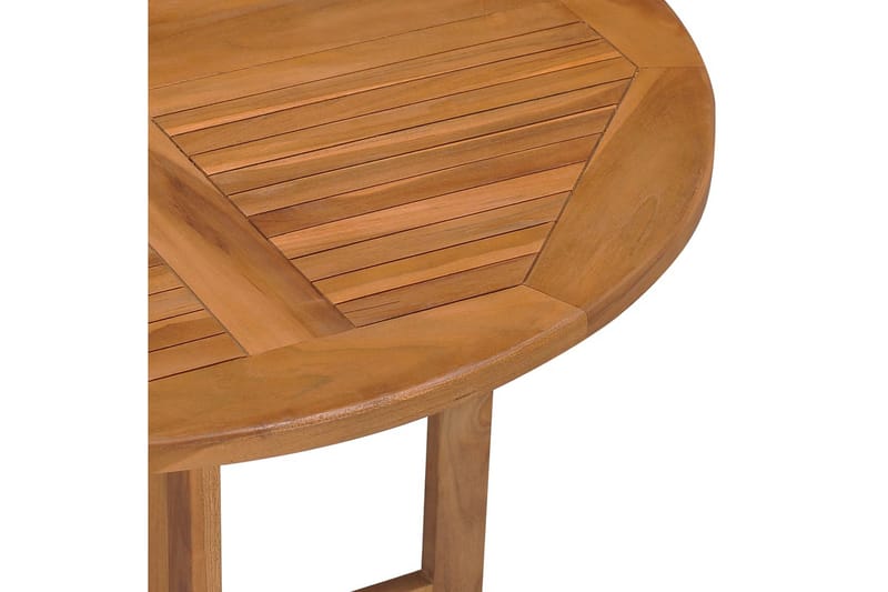 foldbart havebord 90x75 cm massivt teaktræ - Brun - Havemøbler - Solafskærmning - Markiser - Balkonmarkise