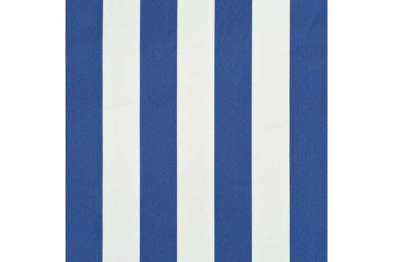 foldemarkise 100 x 150 cm blå og hvid - Blå - Vinduesmarkise - Markiser