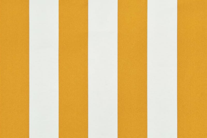 foldemarkise 150x150 cm gul og hvid - Flerfarvet - Vinduesmarkise - Markiser