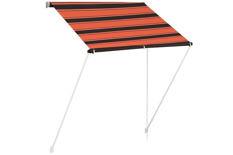 foldemarkise 150x150 cm orange og brun - Flerfarvet - Vinduesmarkise - Markiser