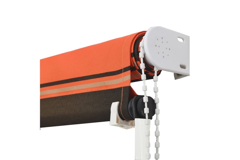 foldemarkise 200x150 cm orange og brun - Flerfarvet - Havemøbler - Solafskærmning - Markiser - Vinduesmarkise