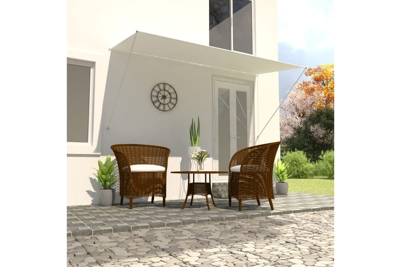 foldemarkise 300x150 cm cremefarvet - Creme - Havemøbler - Solafskærmning - Markiser - Balkonmarkise