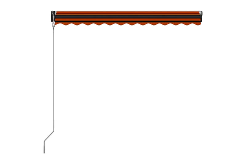 Foldemarkise Automatisk Betjening 300X250 cm Orange Og Brun - Vinduesmarkise - Markiser - Solbeskyttelse vindue
