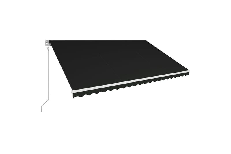 foldemarkise automatisk betjening 500 x 300 cm antracitgrå - Grå - Balkonmarkise - Markiser - Terrassemarkise