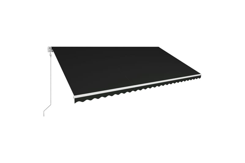 foldemarkise automatisk betjening 600 x 300 cm antracitgrå - Grå - Balkonmarkise - Markiser - Terrassemarkise