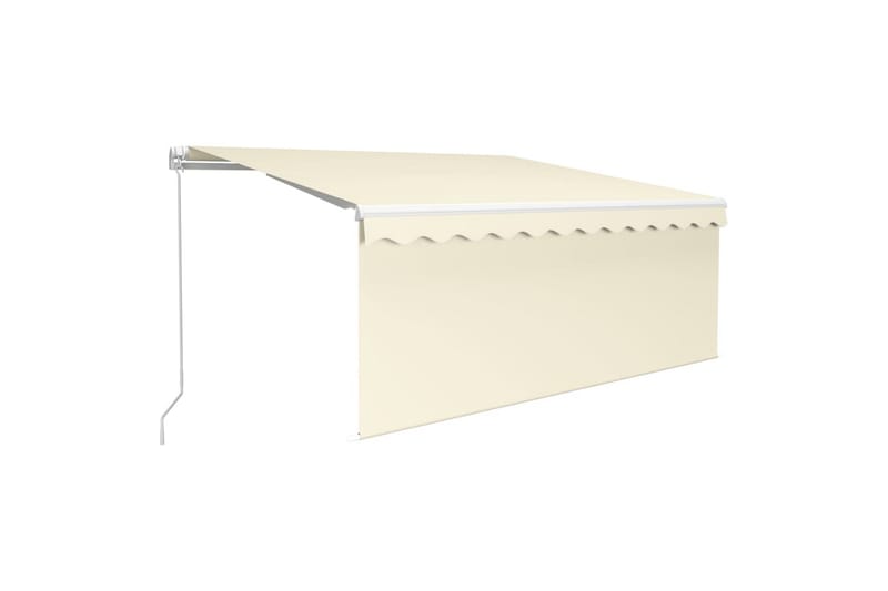 foldemarkise m. rullegardin + LED 3x2,5 m manuel - Creme - Havemøbler - Solafskærmning - Markiser - Vinduesmarkise