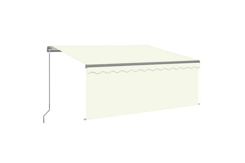 foldemarkise m. rullegardin + LED 3x2,5 m manuel - Creme - Havemøbler - Solafskærmning - Markiser - Vinduesmarkise