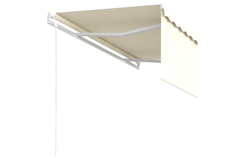 foldemarkise m. rullegardin 3,5x2,5 m automatisk - Creme - Havemøbler - Solafskærmning - Markiser - Vinduesmarkise