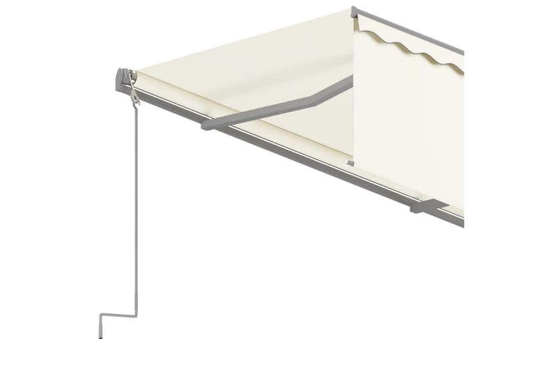 foldemarkise m. rullegardin 3,5x2,5 m automatisk cremefarvet - Creme - Havemøbler - Solafskærmning - Markiser - Vinduesmarkise