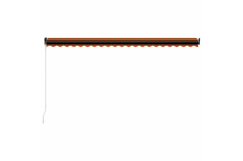 Foldemarkise Manuel Betjening 500X300 cm Orange Og Brun - Vinduesmarkise - Markiser