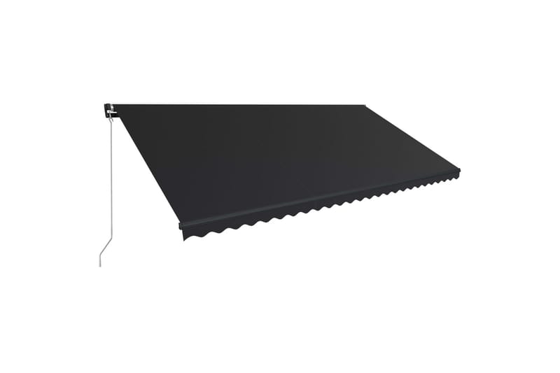 foldemarkise manuel betjening 600 x 300 cm antracitgrå - Grå - Havemøbler - Solafskærmning - Markiser - Vinduesmarkise