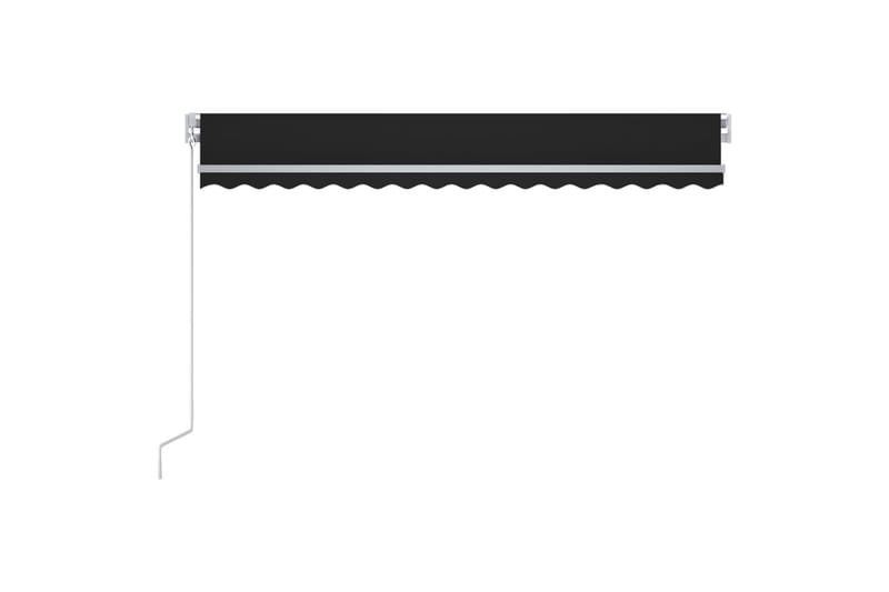 foldemarkise manuel betjening m. LED 400x350 cm antracit - Antracit - Havemøbler - Solafskærmning - Markiser - Balkonmarkise