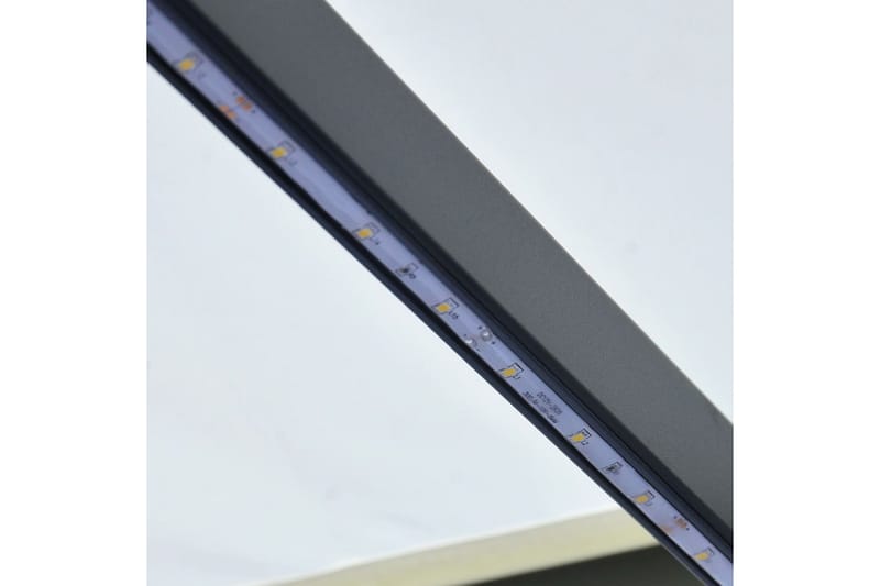 Foldemarkise Manuel Betjening Med Led 300X250 cm Cremefarvet - Havemøbler - Solafskærmning - Markiser - Vinduesmarkise