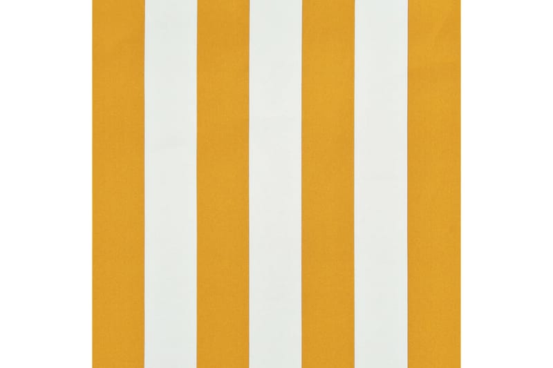 foldemarkise med LED 150x150 cm gul og hvid - Gul - Vinduesmarkise - Markiser