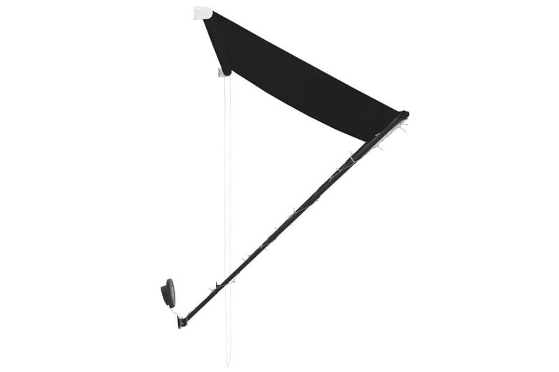 foldemarkise med LED 200x150 cm antracitgrå - Grå - Vinduesmarkise - Markiser - Solbeskyttelse vindue