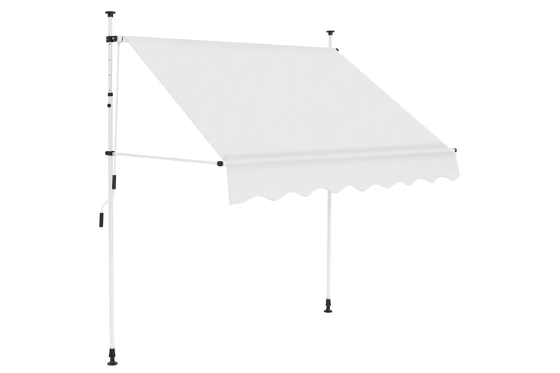 foldemarkise med manuel betjening 150 cm cremefarvet - Creme - Havemøbler - Solafskærmning - Markiser - Vinduesmarkise