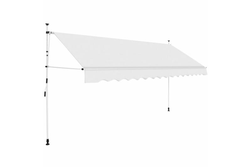 foldemarkise med manuel betjening 350 cm cremefarvet - Creme - Havemøbler - Solafskærmning - Markiser - Balkonmarkise