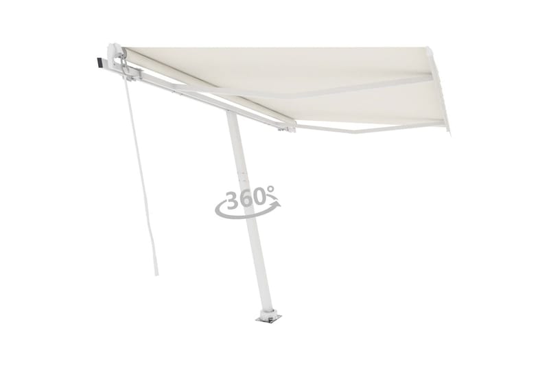 fritstående markise 300x250 cm automatisk betjening - Creme - Havemøbler - Solafskærmning - Markiser - Balkonmarkise