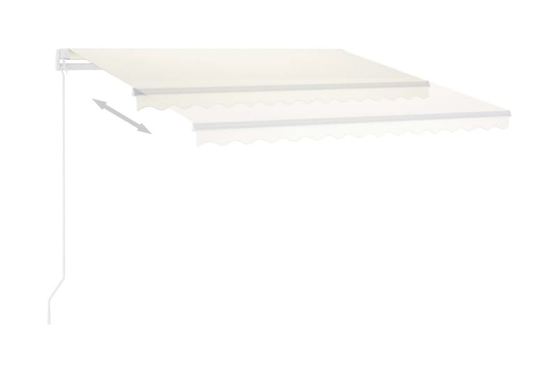 fritstående markise 350x250 cm automatisk betjening creme - Creme - Havemøbler - Solafskærmning - Markiser - Balkonmarkise