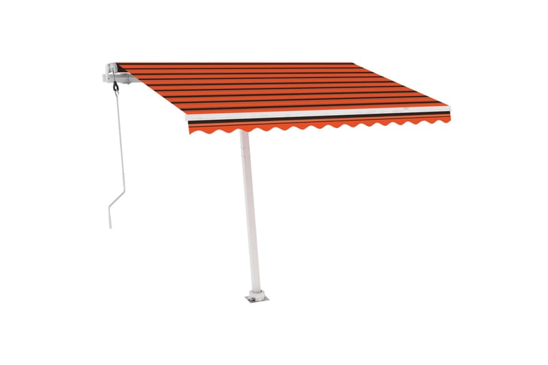 fritstående markise 350x250 cm automatisk betjening - Orange - Balkonmarkise - Markiser - Terrassemarkise