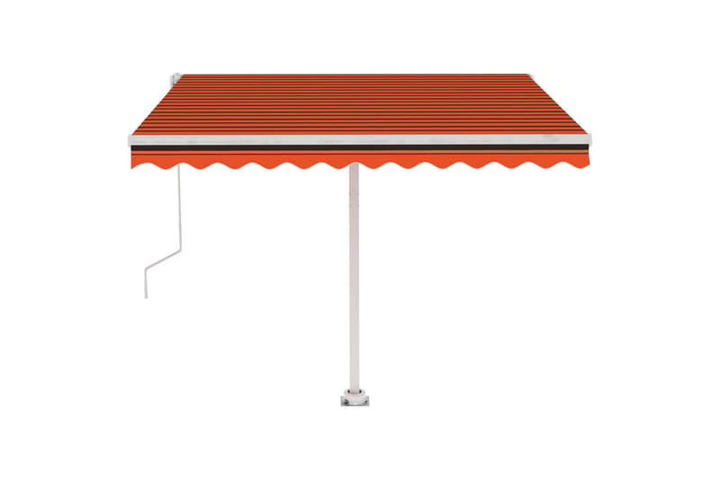 fritstående markise 350x250 cm automatisk betjening - Orange - Balkonmarkise - Markiser - Terrassemarkise