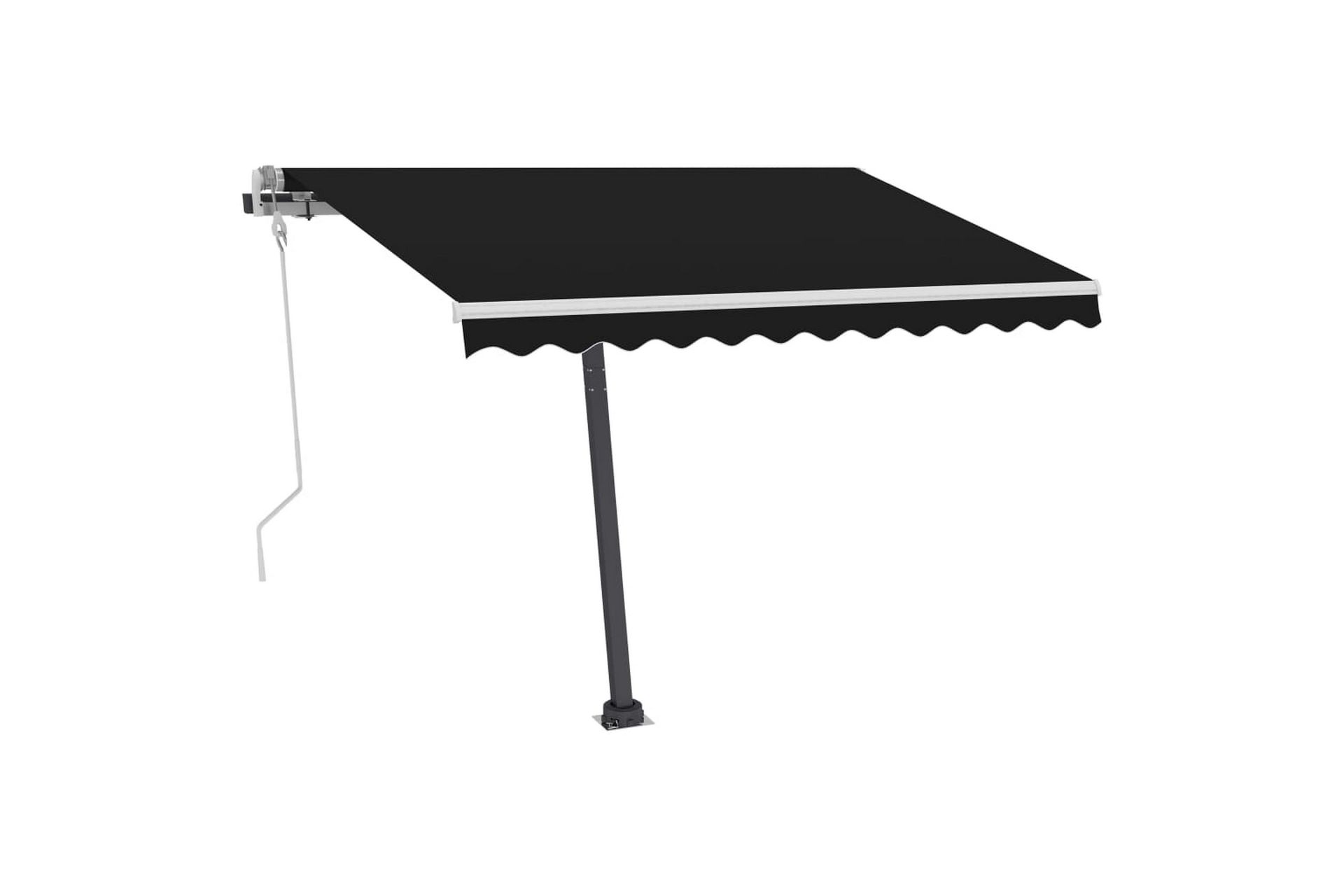 fritstående markise 350x250 cm manuel betjening - Antracit - Havemøbler - Solafskærmning - Markiser - Balkonmarkise
